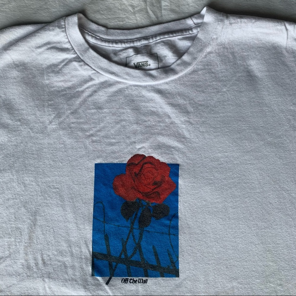 Vans white tee
